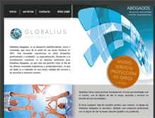 Tablet Screenshot of globaliusabogados.com